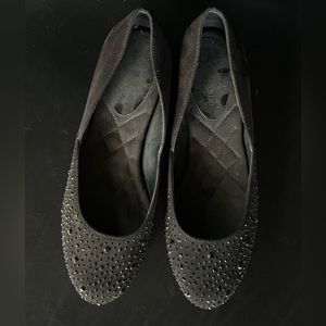 KELLY & KATIE ● Black Rhinestone Flats